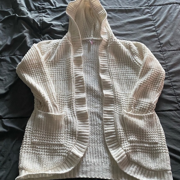 No Boundaries White Textured Knit Cardigan - Picture 1 of 4